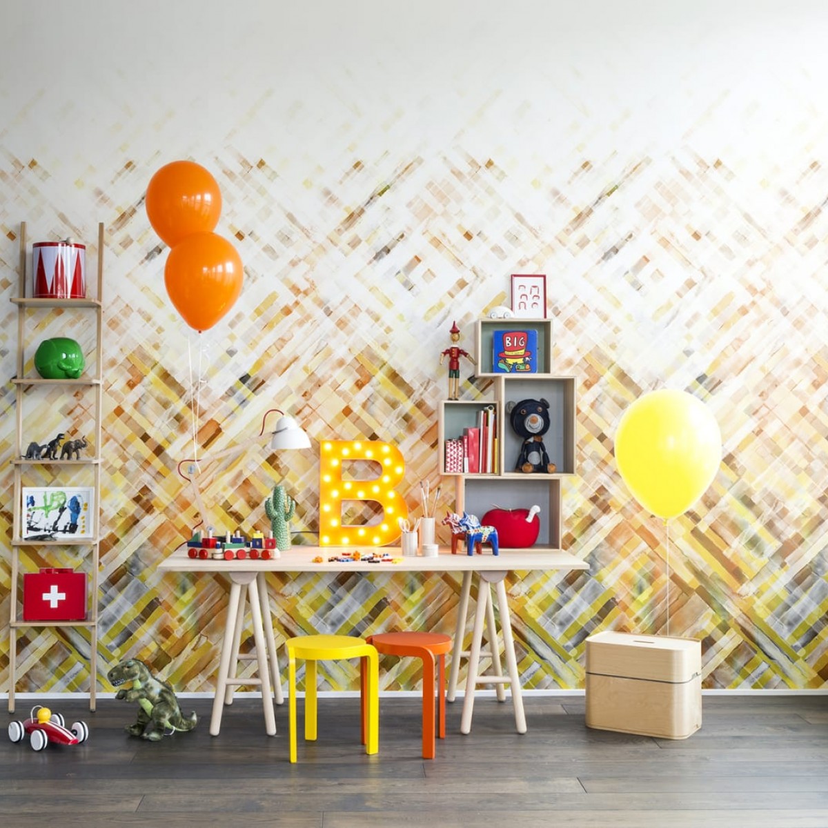 Fototapet Dream Weaver, Yellow, personalizat, Rebel Walls, Fototapet pentru copii 