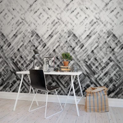 Tapet modern cu design abstract in griuri delicate