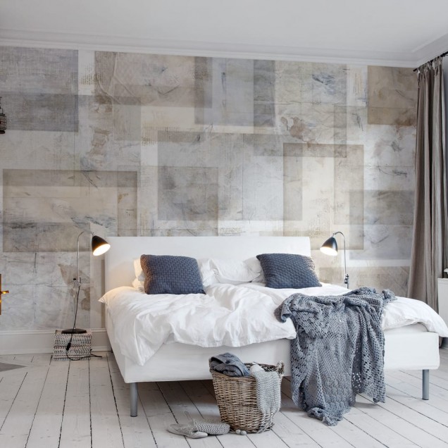 Tapet Paper Art cu design minimalist, perfect pentru un hol modern.