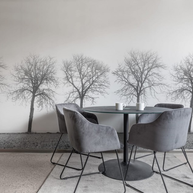 Tapet 3D Tree Soldiers cu design minimalist și modern.