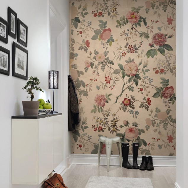 Tapet floral vintage Rosegarden