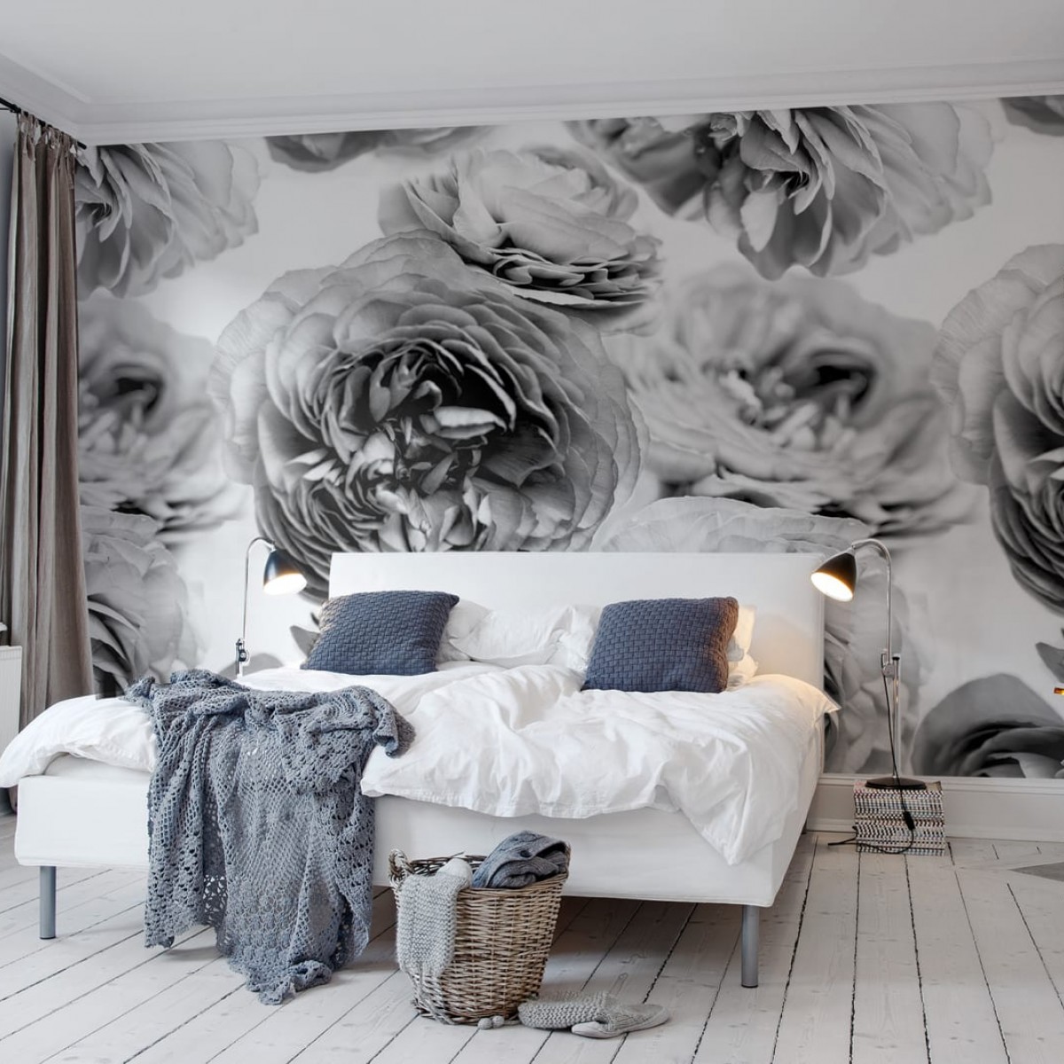 Foto tapet 3D Summer Wind, Black and White, personalizat, Rebel Walls, Fototapet dormitor 