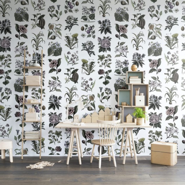Tapet cu design floral delicat, perfect pentru living, dormitor sau birou. Creaza o atmosfera relaxanta si primitoare in casa ta.