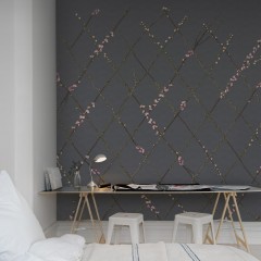 Fototapet Winding Spring, Black, personalizat, Rebel Walls