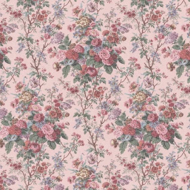 Tapet floral roz cu flori delicate.