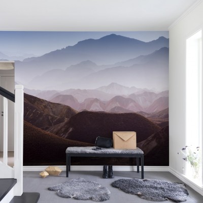 Foto tapet 3D Gradient Mountains, personalizat, Rebel Walls, Fototapet living 