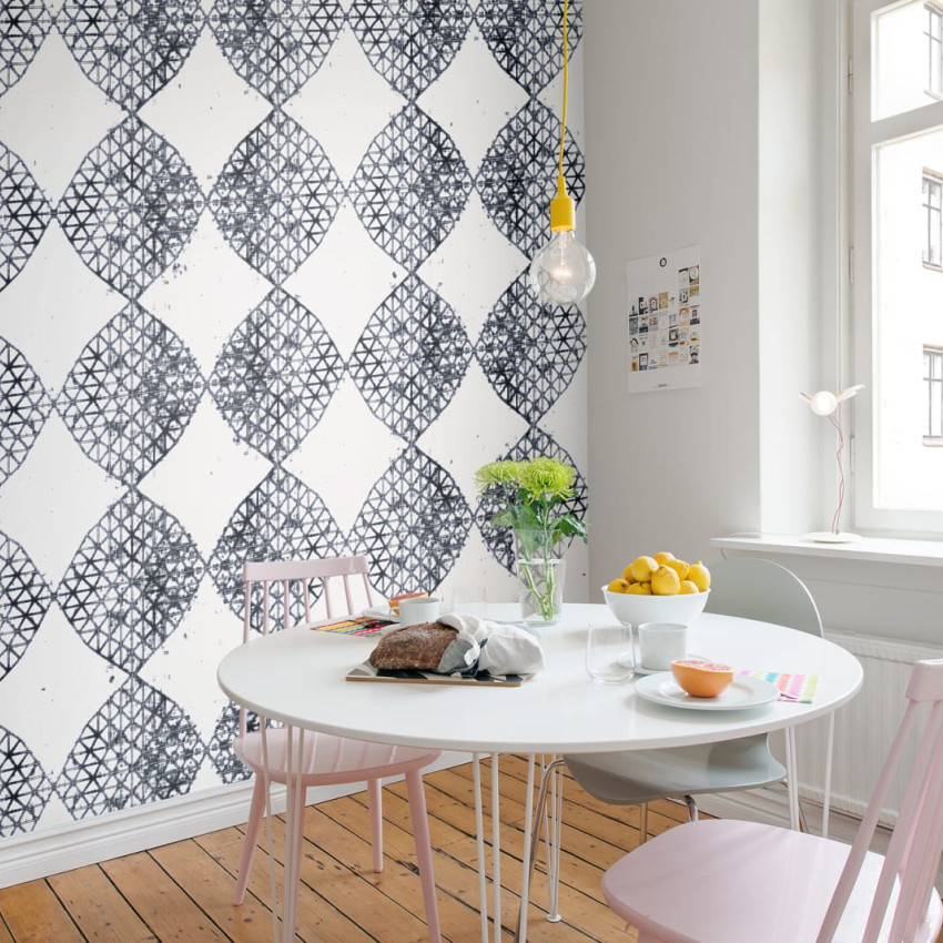 Tapet X-Ray, Color cu design abstract modern, linii geometrice fine si nuante delicate de culoare.