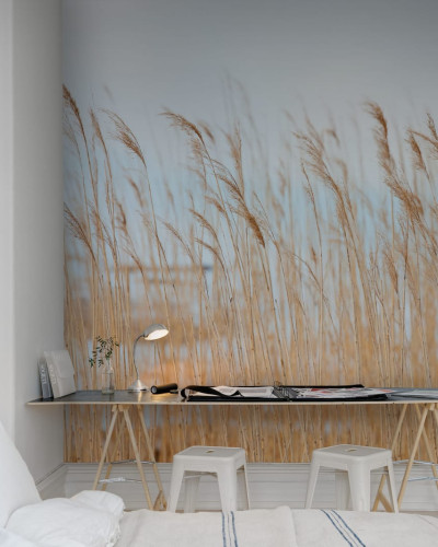Tapet cu design minimalist Swaying Wheat