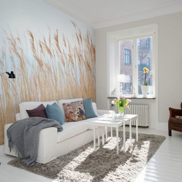 Tapet cu design minimalist Swaying Wheat
