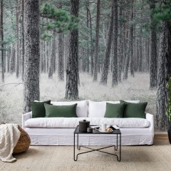 Fototapet Rebel Walls RBW-R13711. Conține culorile: Gri, Gri Antracit, Verde, Verde Patină, Gri, Gri Închis Perlă, Turcoaz, Turcoaz Pastel, Verde, Verde Brad