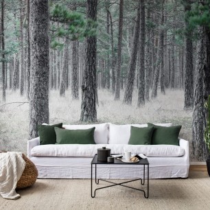 Fototapet Rebel Walls RBW-R13711. Conține culorile: Gri, Gri Antracit, Verde, Verde Patină, Gri, Gri Închis Perlă, Turcoaz, Turcoaz Pastel, Verde, Verde Brad