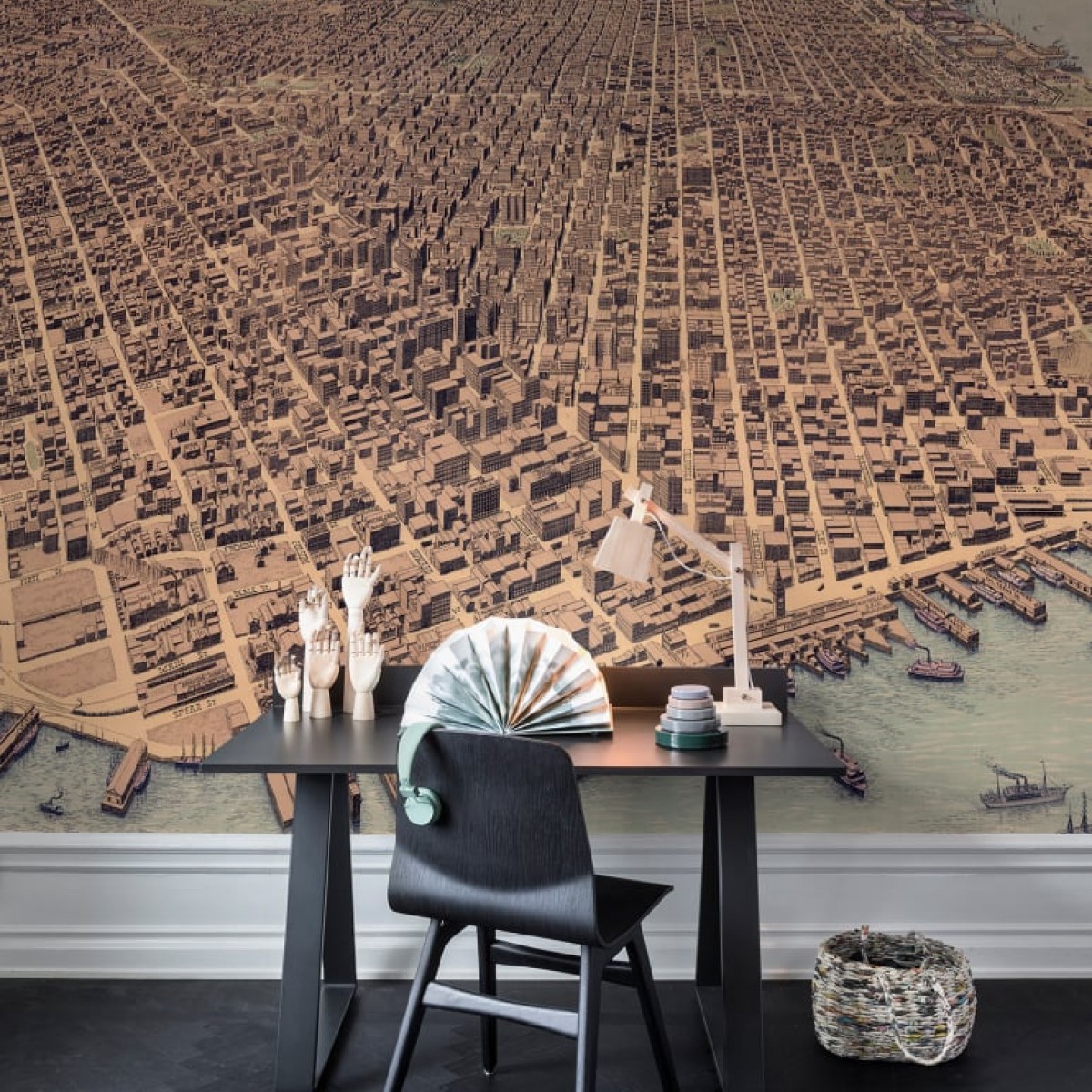 Foto tapet 3D A City Rises, personalizat, Rebel Walls, Fototapet living 