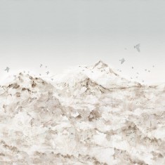 Foto tapet 3D Paper Mountains, Sepia, personalizat, Rebel Walls