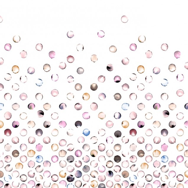 Lentile pe un perete, un design contemporan si modern, cu o gama de culori delicate.