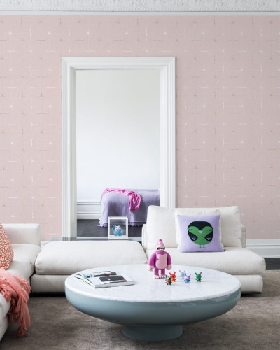 Perfect Fit cu model repetitiv, de un roz pudrat delicat, Perfect Fit, Powder Pink