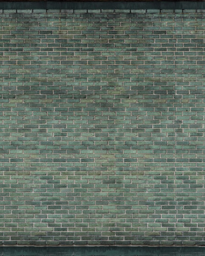 Tapet Urban Emerald cu design in stil industrial, cu o nuanță de smarald, ideal pentru bucătărie.