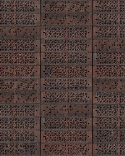 Time on Iron tapet cu textura metalica