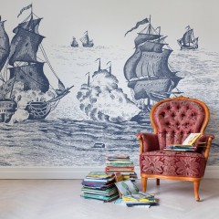 Fototapet High Seas, Henderson Blue, personalizat, Rebel Walls