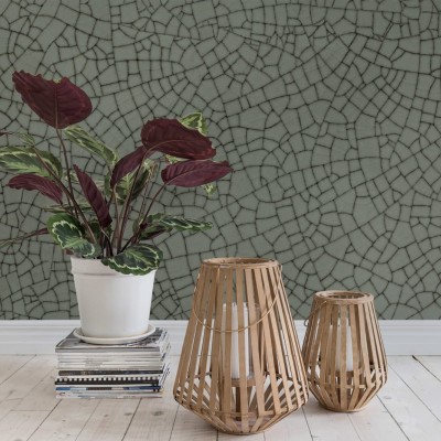 Tapet Raku Crackle, Jade