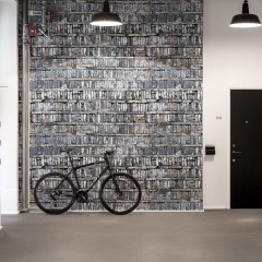 Fototapet Stacked Bricks, personalizat, Rebel Walls