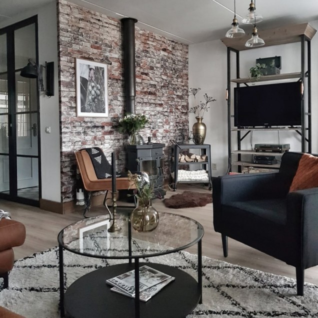 Tapet Brickwork, un design modern industrial cu un aspect realist de cărămidă