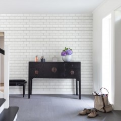 Fototapet Bistro Tiles, White, personalizat, Rebel Walls