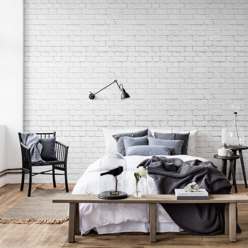 Tapet cu aspect de cărămidă roz, Soft Bricks, Roz, decorare modernă