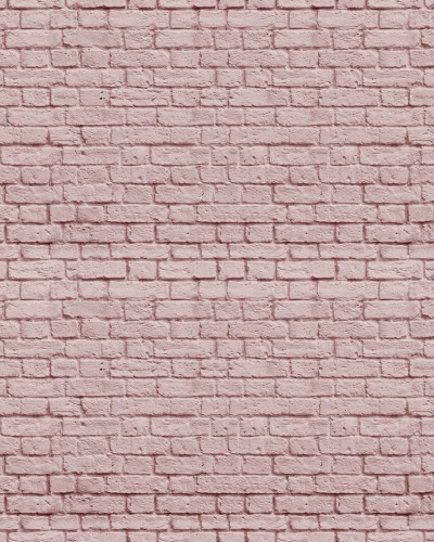 Tapet cu aspect de cărămidă roz, Soft Bricks, Roz, decorare modernă