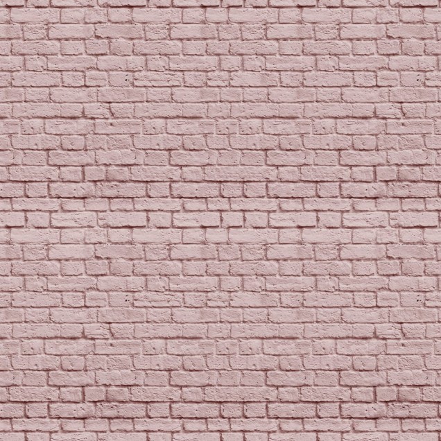 Tapet cu aspect de cărămidă roz, Soft Bricks, Roz, decorare modernă