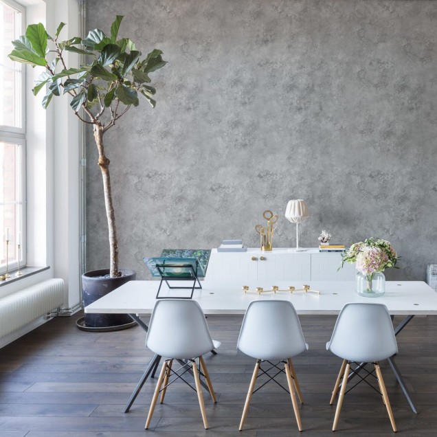 Tapet cu aspect de beton gri deschis, Factory Wall
