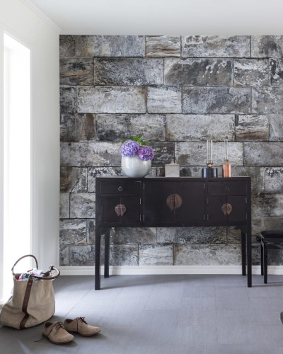 Tapet Block Wall - aspect de piatră