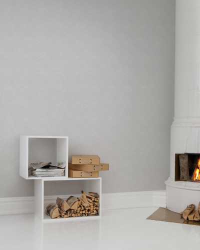 Tapet texturat Linen intr-un interior minimalist.
