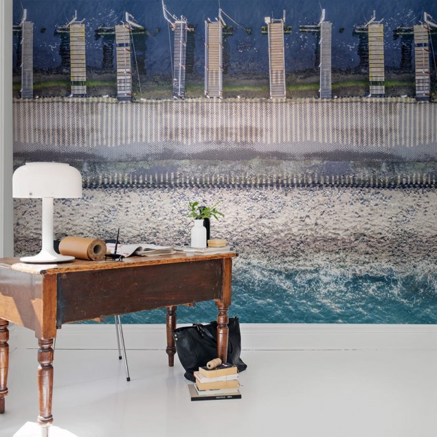 Ocean Breeze wallpaper in a room