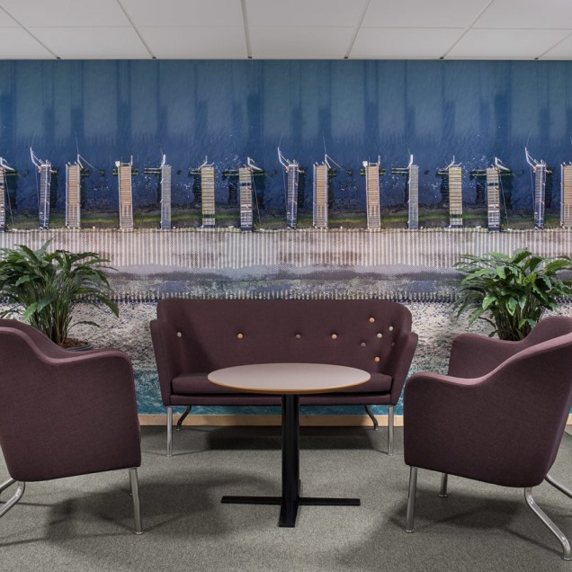 Ocean Breeze wallpaper in a room