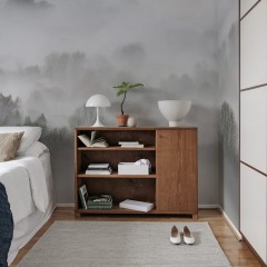 Fototapet Rebel Walls RBW-R15301. Conține culorile: Aluminiu, Aluminiu-Alb, Alb, Alb Semnal, Gri, Gri Șoarece, Verde, Verde-Maro