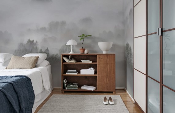Foto tapet 3D Morning Fog, personalizat, Rebel Walls
