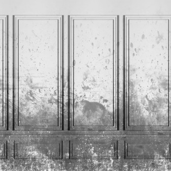 Foto tapet 3D Patinated Panels, Smoke, Rebel Walls