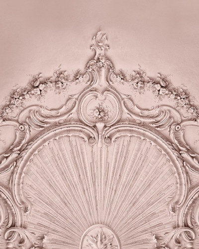 Tapet 3D cu design sofisticat Stucco Gloria, Dusty Pink