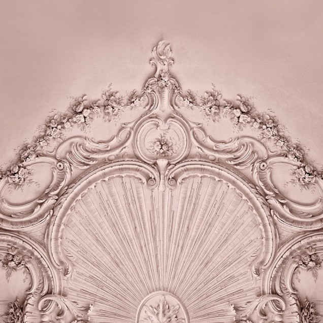 Tapet 3D cu design sofisticat Stucco Gloria, Dusty Pink