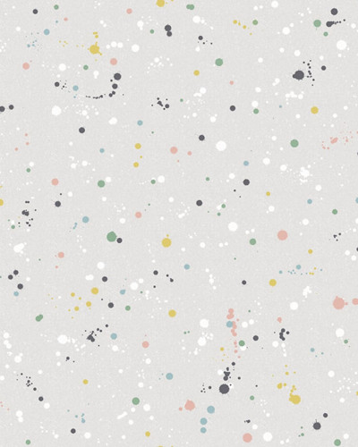 Tapet Ink Colossal, Retro - un tapet modern cu imprimeu de stropi colorati, perfect pentru a adauga personalitate oricarui spatiu.