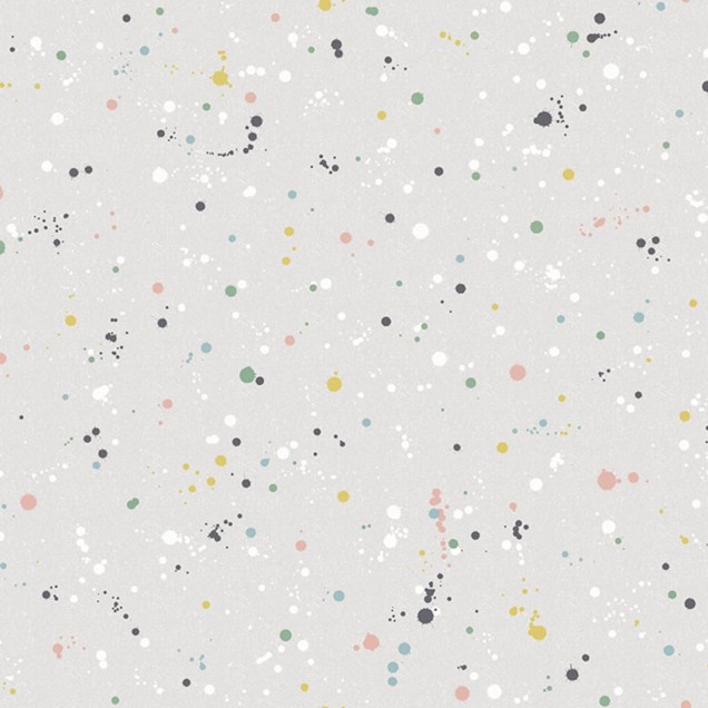 Tapet Ink Colossal, Retro - un tapet modern cu imprimeu de stropi colorati, perfect pentru a adauga personalitate oricarui spatiu.