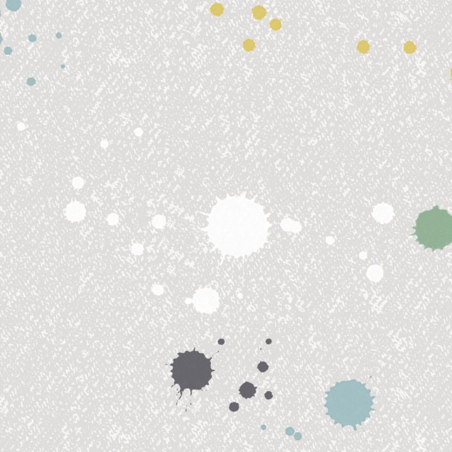 Tapet Ink Colossal, Retro - un tapet modern cu imprimeu de stropi colorati, perfect pentru a adauga personalitate oricarui spatiu.
