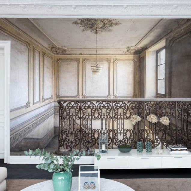 Fototapet Staircase cu design vintage elegant