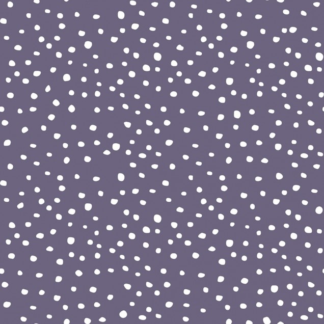 Tapet Rebel Dot, Violet, cu puncte albe fine pe un fundal violet