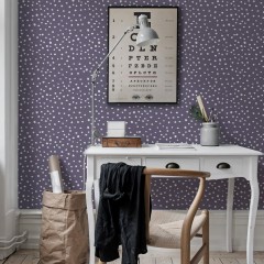 Foto tapet Rebel Dot, Violet, personalizat, Rebel Walls