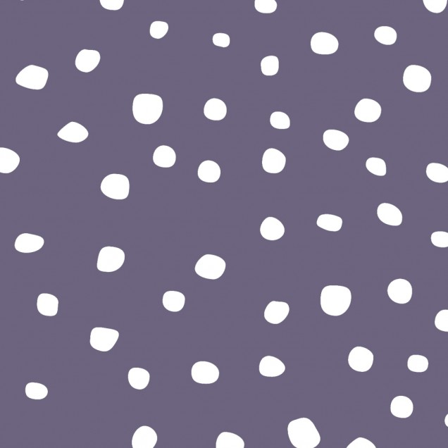 Tapet Rebel Dot, Violet, cu puncte albe fine pe un fundal violet