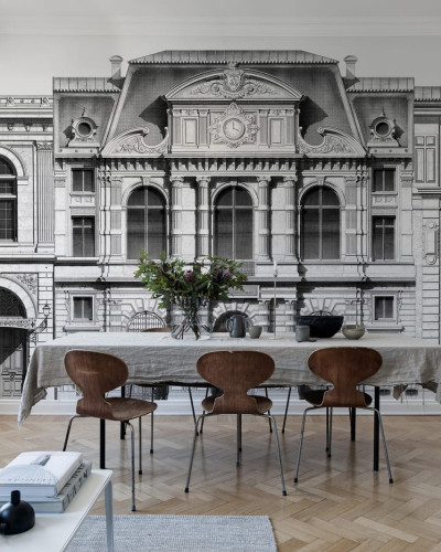Tapet perete cu design urban clasic, Boulevard