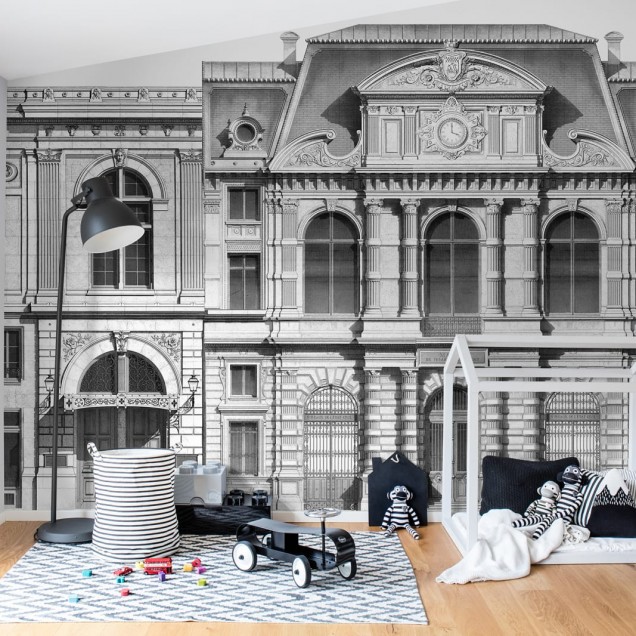 Tapet perete cu design urban clasic, Boulevard