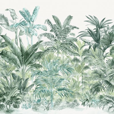 Tapet cu palmieri Pride Palms, Emerald