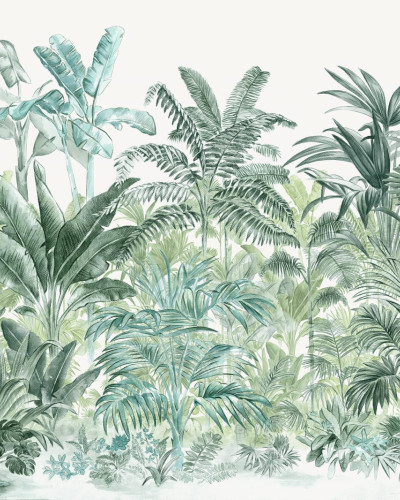 Tapet cu palmieri Pride Palms, Emerald